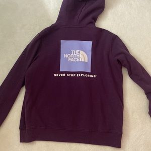 Dark Purple North Face Hoodie
